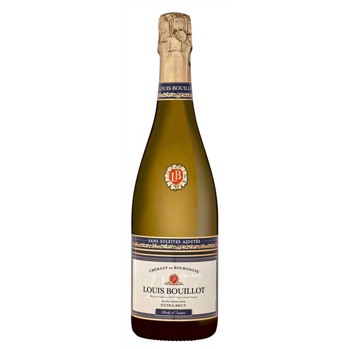Crémant de Bourgogne Blanc de Blancs Extra-Brut Perle d'Ivoire Sans Sulfites Ajoutés - Louis Bouillot