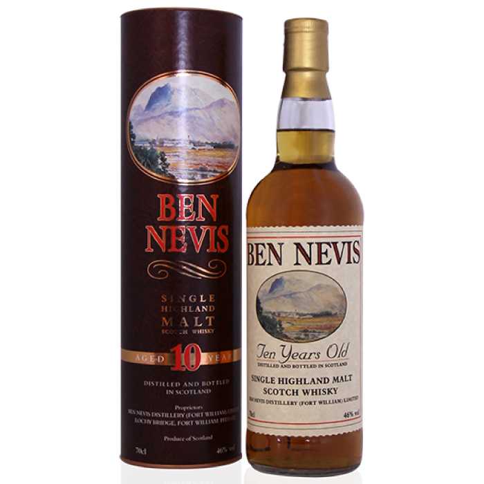Whisky Single Malt Ben Nevis - 10 ans d'âge - en étui